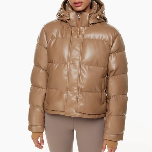 ARITZIA - The Super Puff™ Shorty - Constant Camel in Vegan Leather - XS - Picture 9 of 9